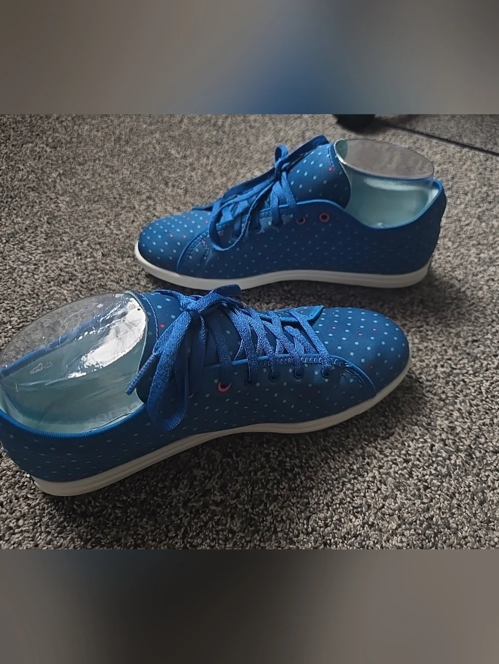 Reebok Womens Skyscape Runaround Comfort Walking Sneakers Polka Dot Size 7.5 - Picture 4 of 9